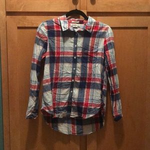 100% cotton Flannel style button up